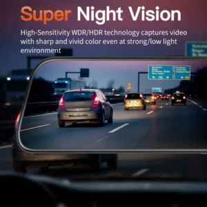 WOLFBOX G840S 12″ 4K Mirror Dash Cam 2160P Full HD Smart Rear View Camera Mirror Dash Cam - Image 5